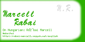 marcell rabai business card